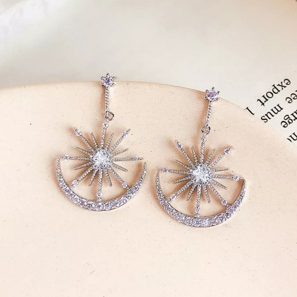 🔥LAST 1🔥NEW BOHEMIAN CRYSTAL DROP EARRINGS - Picture 3 of 6